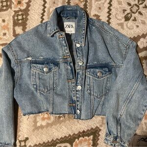 Zara Cropped Denim Sz XS